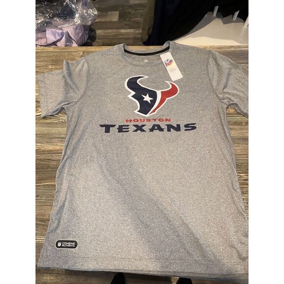 Houston Texans Team Apparel Mens Combine Small Short Sleeve Tee. NWT. U - Picture 1 of 6